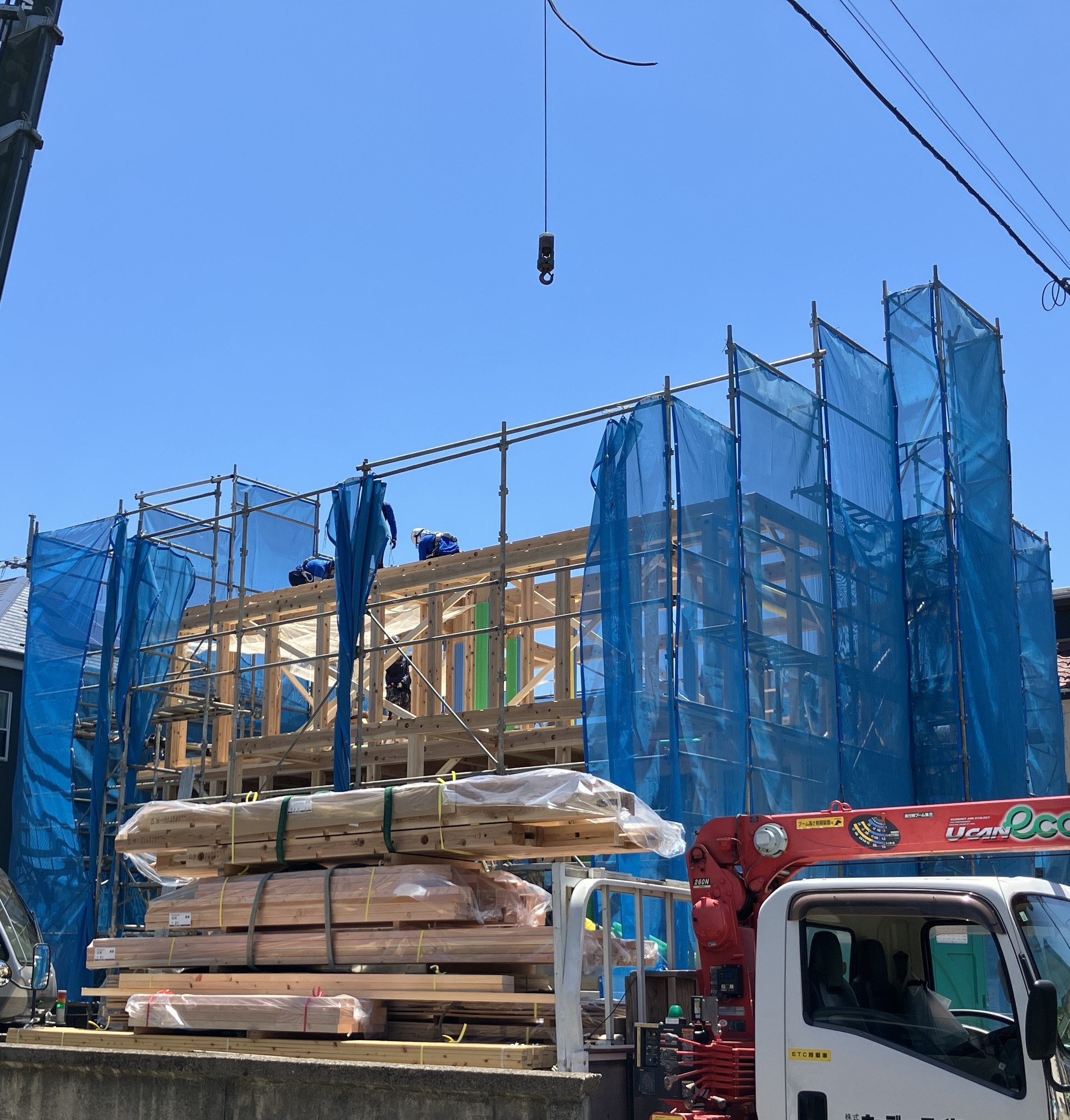 したし泉の家 上棟しました | 岡庭建設｜東京 西東京市の工務店｜ 自然 